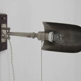 Rare Functionalist Wall Lamp with Rotating Shade, 1920s