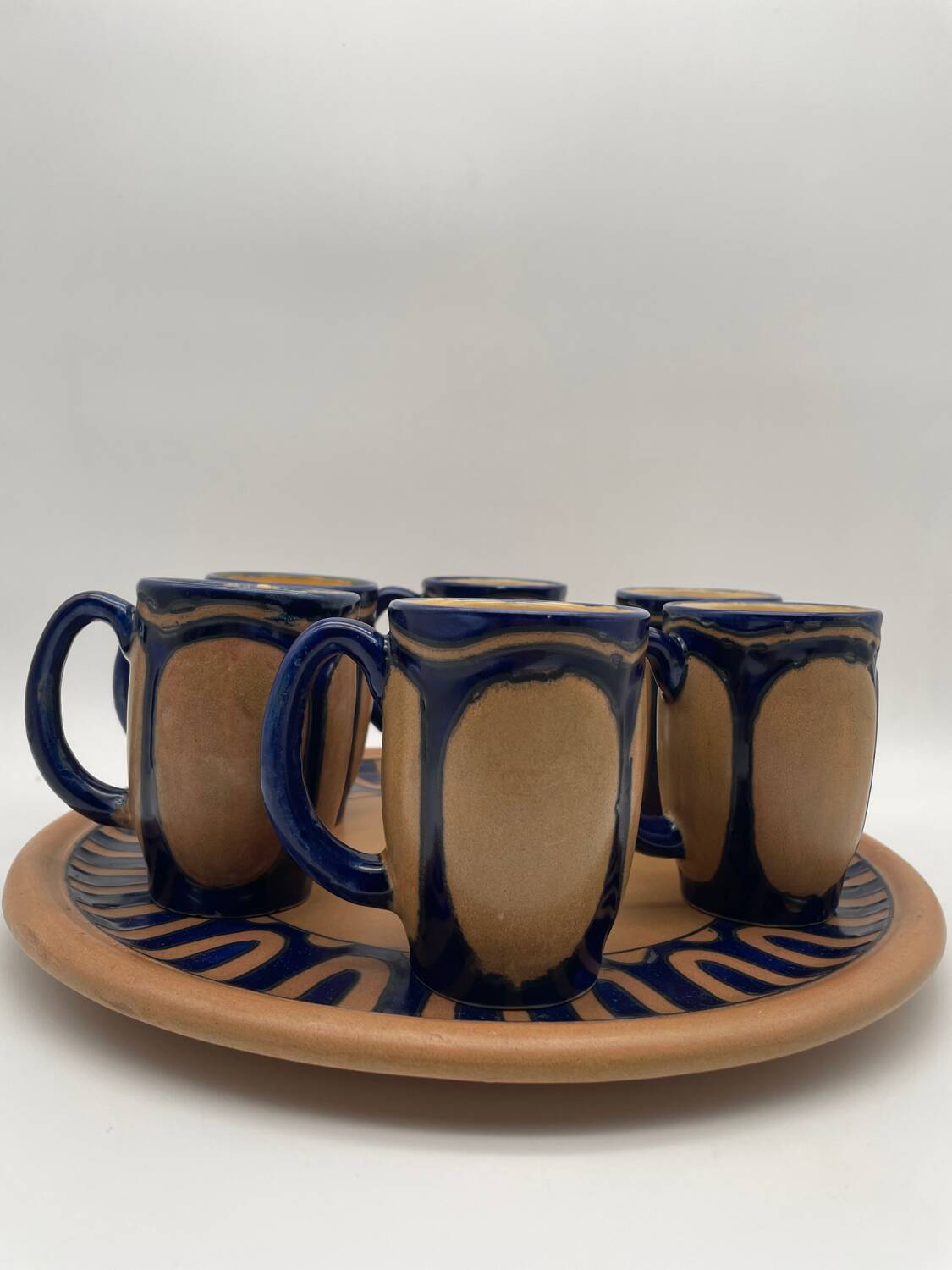 Cider service, Odetta HB Quimper, mugs and tray