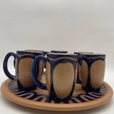 Cider service, Odetta HB Quimper, mugs and tray