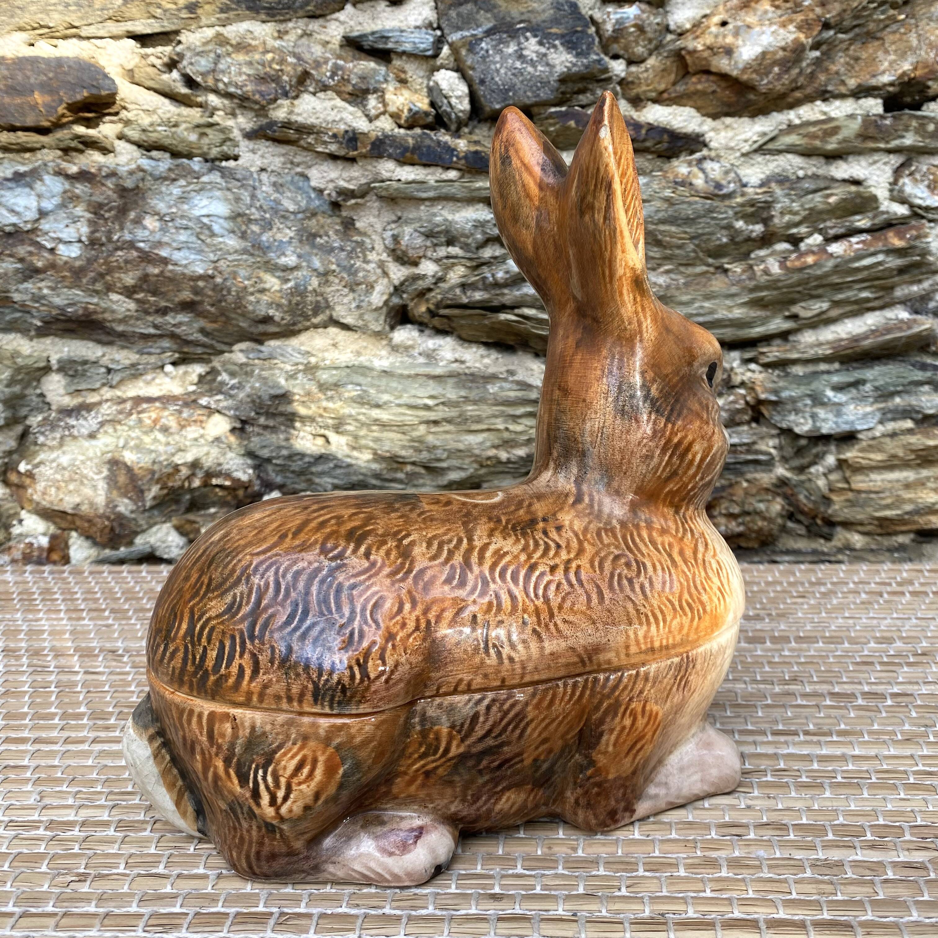 Ceramic rabbit, Caugant earthenware terrine