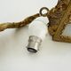 Bronze lantern wall sconce with 4 sides engraved glass
