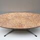 Table basse acier avec plateau en marbre