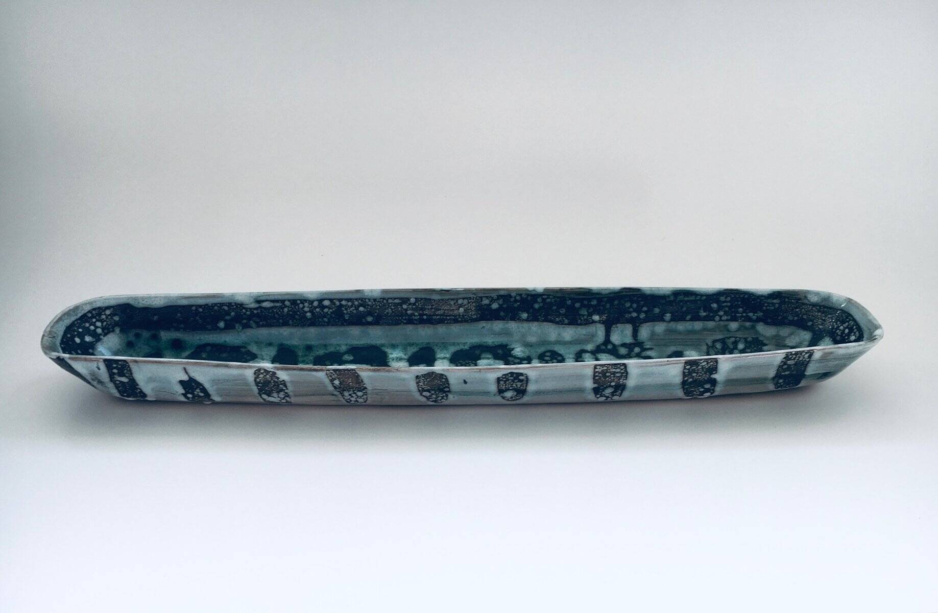 Large Vintage Abstract Bowl by David Sharp for Rye Pottery Studio, UK, 1960s