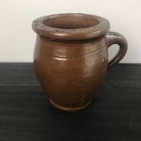 Pot/pichet En Grès Vintage Marron