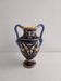 Vase balustre à anses faïence de Gien - Renaissance Bleu - H 28,5 cm