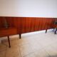 Scandinavian teak headboard – 1960s – Integrated bedside tables