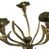Brass cande holder flowers