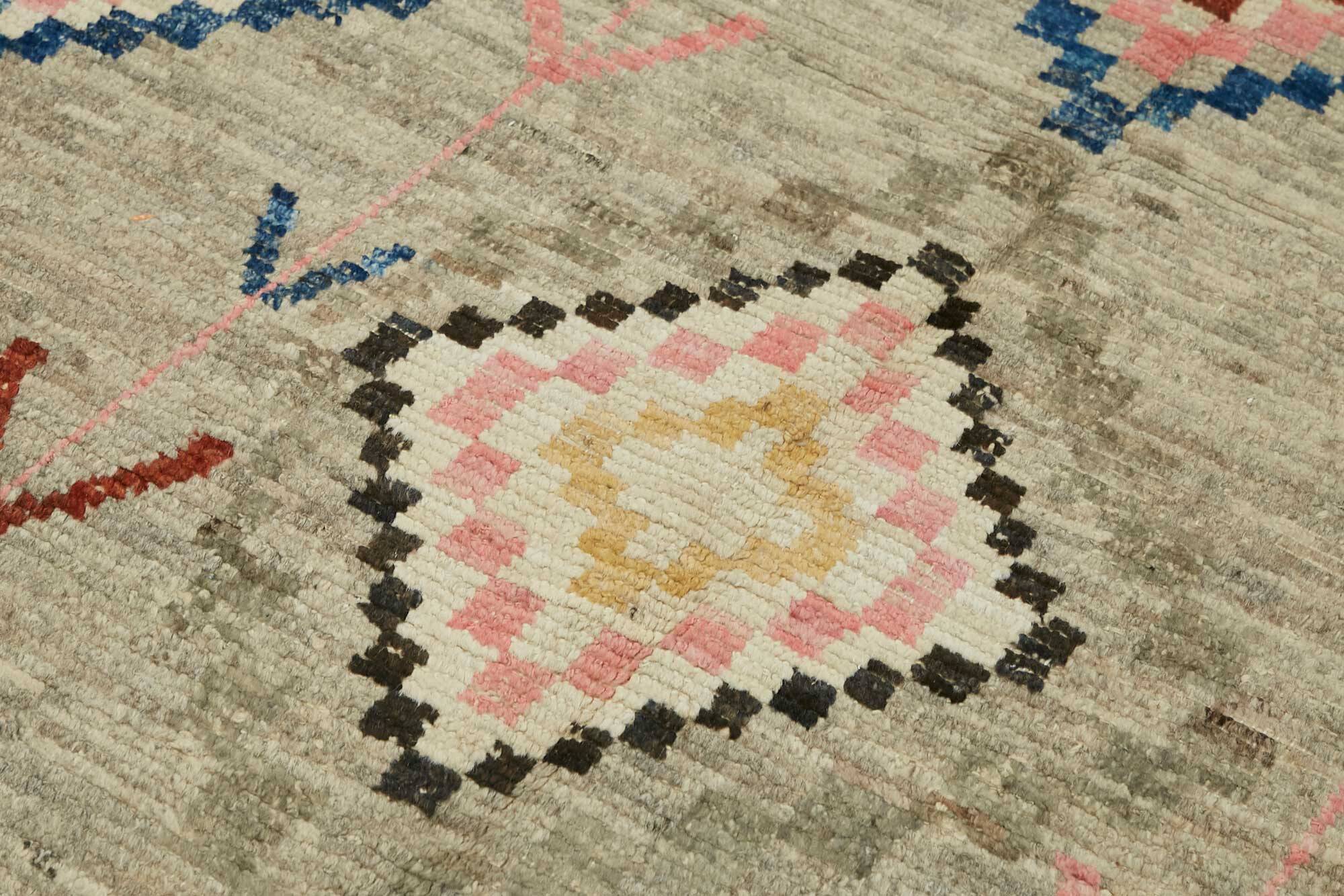 Hand-Knotted Tribal Unique 180 cm x 290 cm Multicolor Wool Carpet