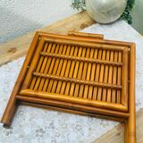 Foldable Bamboo Magazine Rack