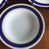 6 assiettes creuses à pâtes par Saturnia en porcelaine