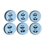 Dessert plates in sandstone from L'Arnon