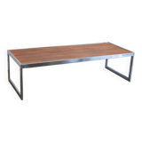 Coffee table with chrome base * 152.5 cm
