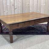Teak coffee table with 2 drawers, work from the 1950s