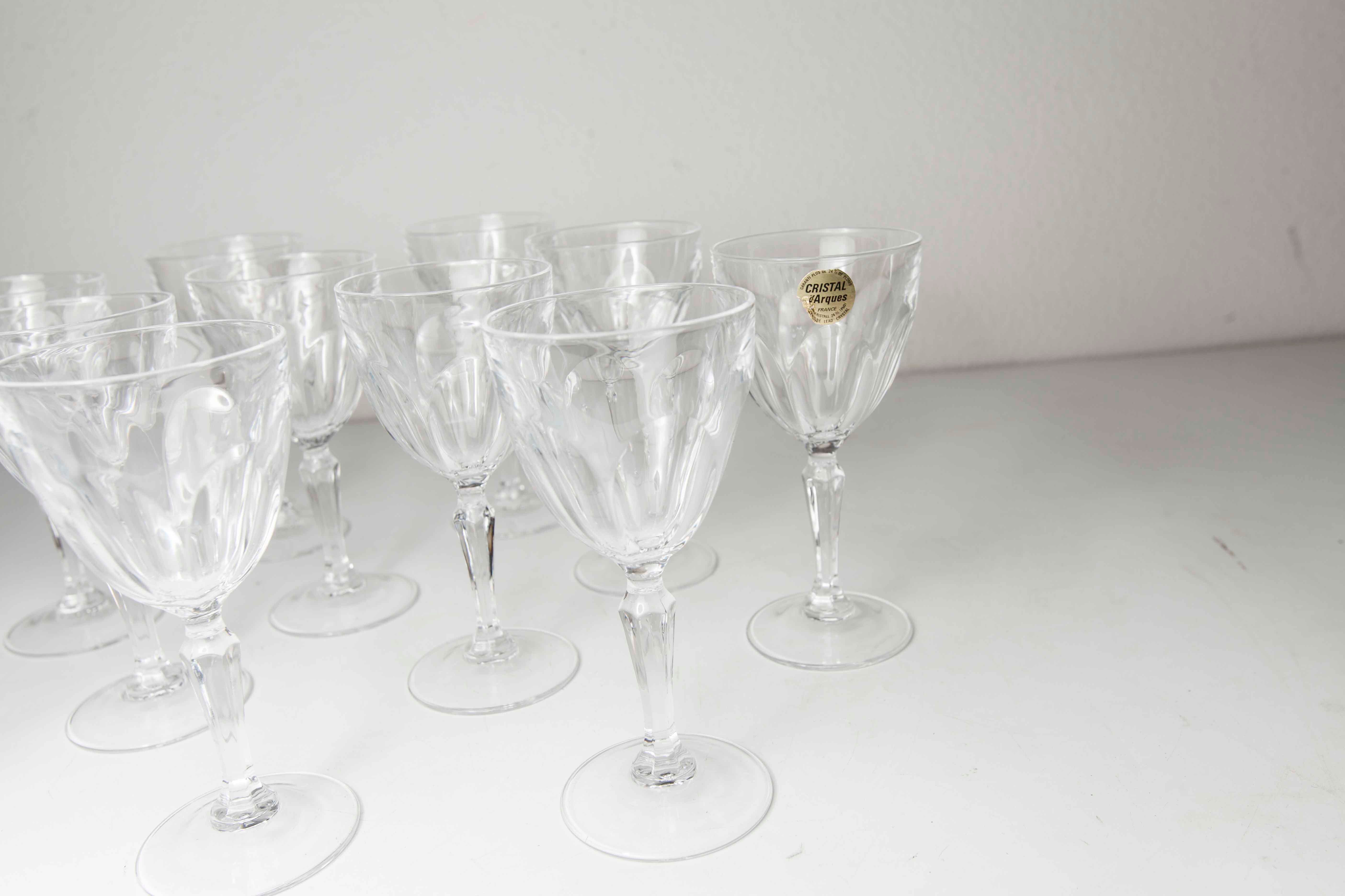12 Crystal Glasses of Washington model arques