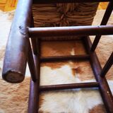 Stool paillé years 50.