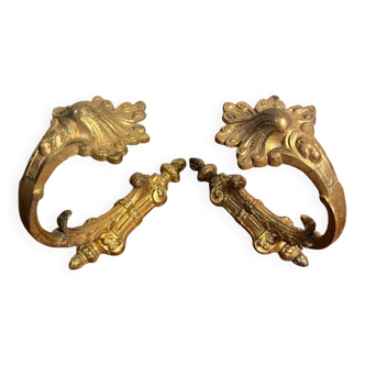 Bronze curtain tieback hook