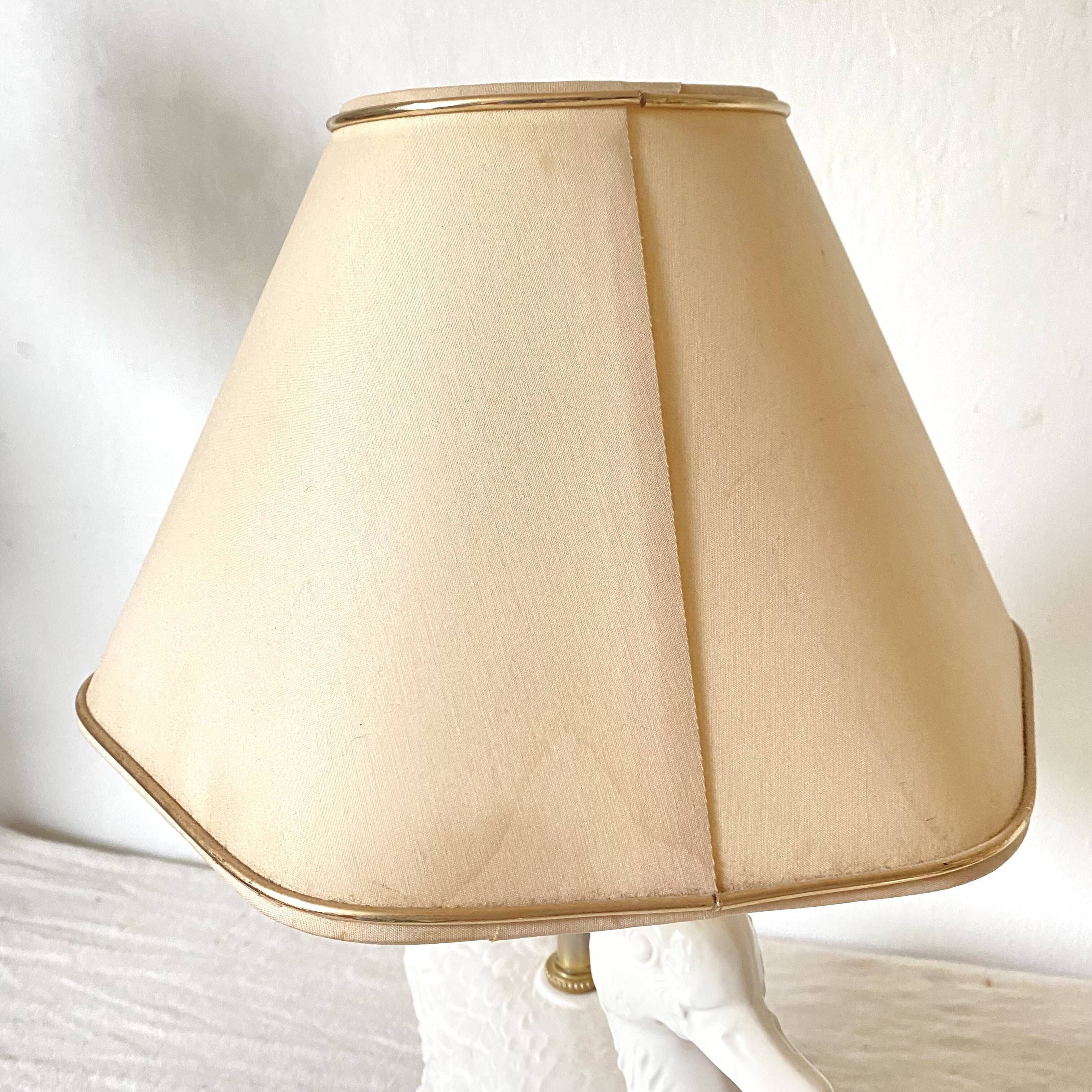 Vintage ceramic duck lamp