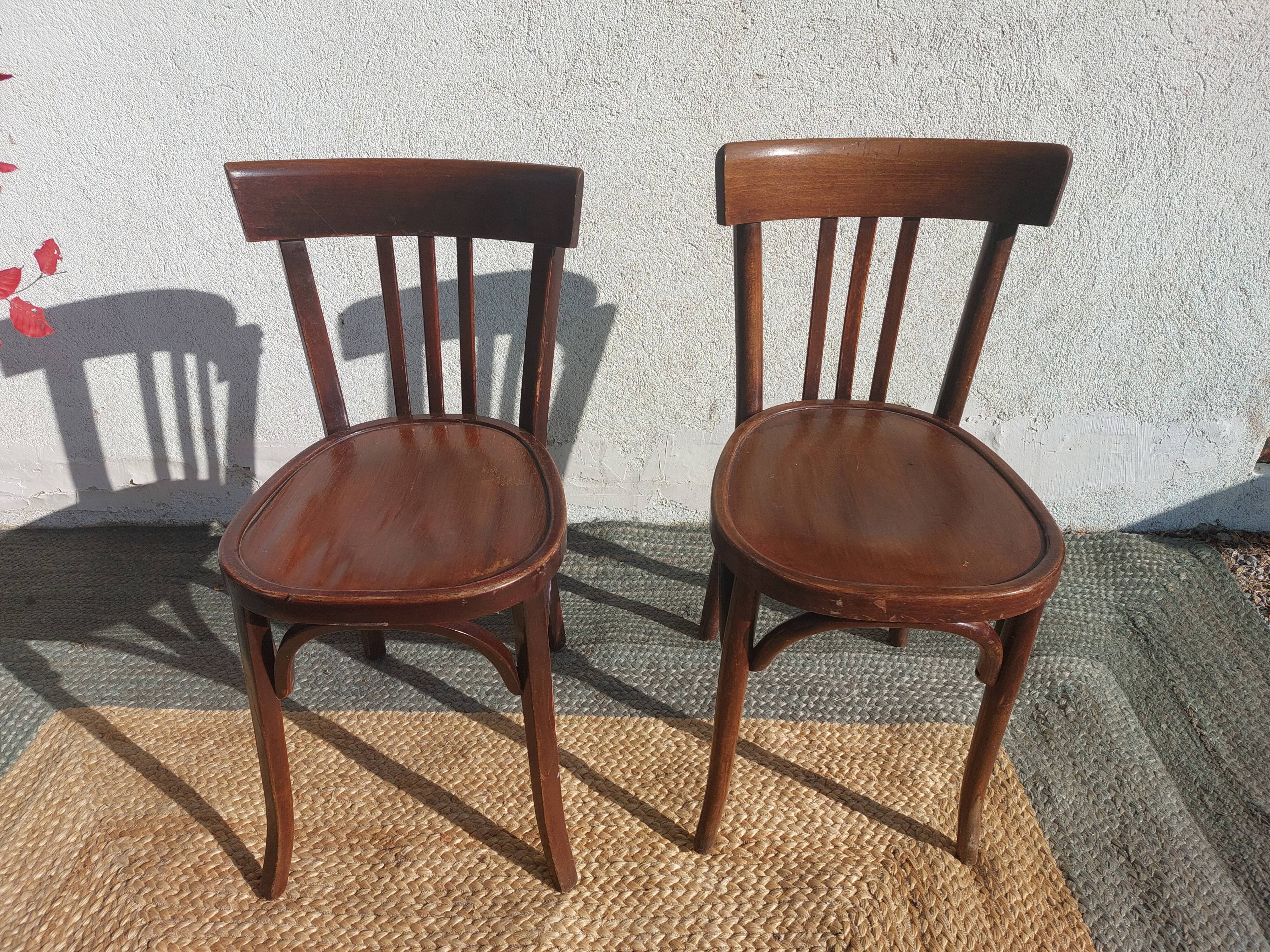 2 Baumann bistro chairs