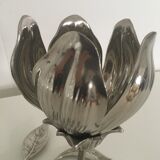 Flower ashtray on chrome stem with 5 removable ashtray petals