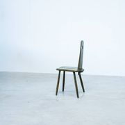 Set of four unique Dutch dining chairs