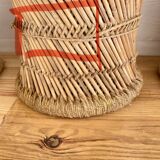 4 tabourets corde et rotin