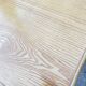 Vintage 80s extendable oak veneer rattan table