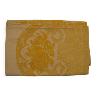 Vintage gold square tablecloth