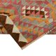 Turkish Handwoven Vintage Herki Kilim 106 cm x 340 cm