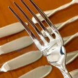 Christofle Galéa, fish cutlery, 6 forks, 6 knives.