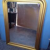 Louis Philippe mirror in gilded wood, 19th century - 110 cm