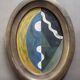Art Deco painted plateau 1930