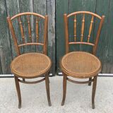 Paire de chaises de bistrot 1950