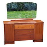Vintage 1960s mahogany dressing table chest of drawers