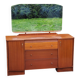 Coiffeuse commode vintage des années 60 en acajou