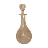 engraved crystal liqueur carafe from the late 19th century