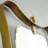 Miroir en laiton, Italie milieu XXème