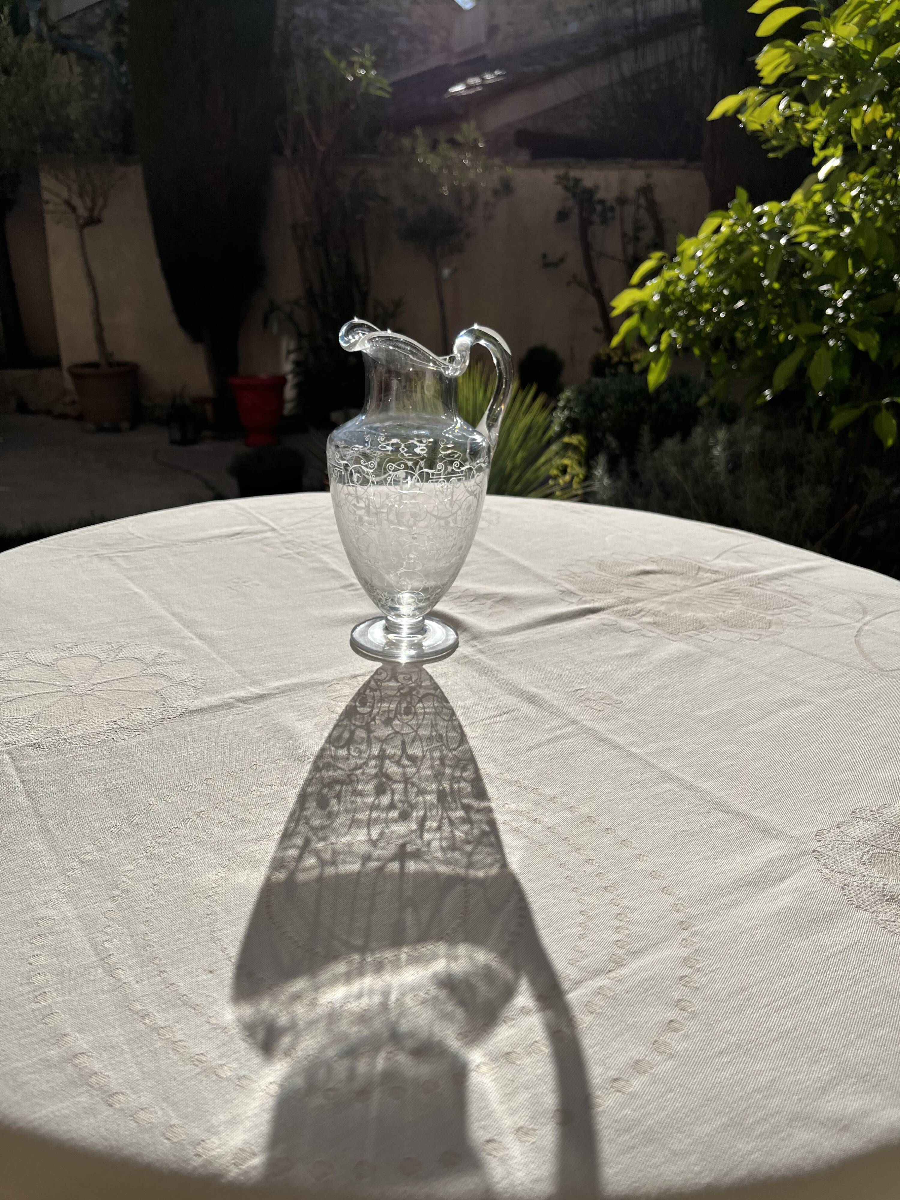 Baccarat crystal Michelangelo pitcher for water or wine