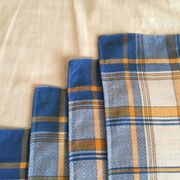 4 blue bistro napkins 50 x 47