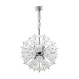Sputnik crystal chandelier by Val st Lambert, Belgium