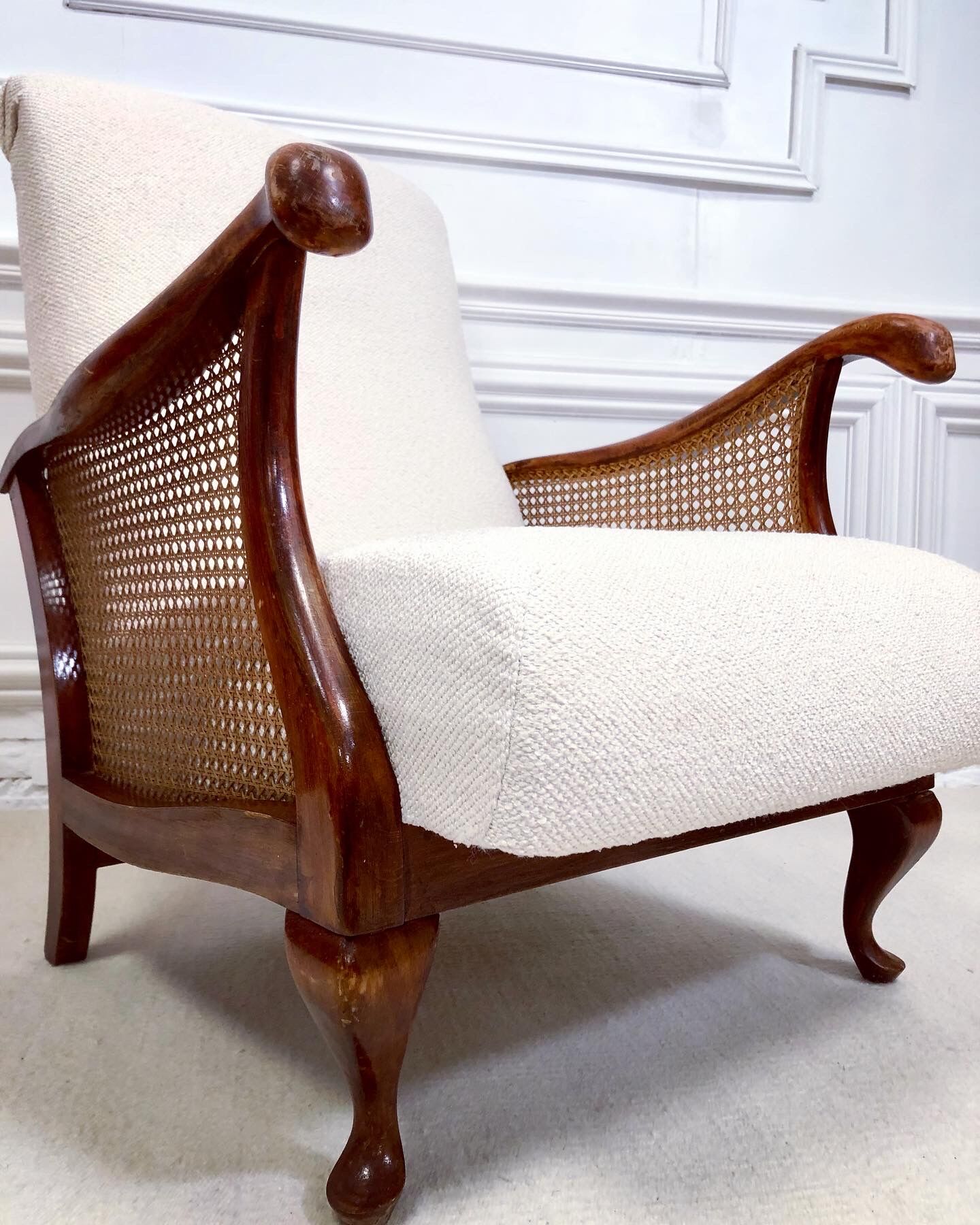 Vintage shepherdess armchair