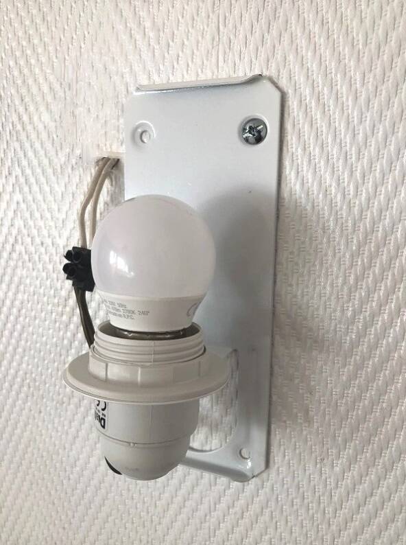 Sakura fabric wall light - rectangle H20 L20cm