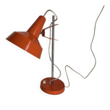 Vintage 1960 Delmas desk lamp in carrot orange - 44 cm