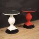 1970s Italian red painted coffee table