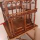 Victorian wooden birdcage