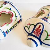 2 Vintage ceramic wall lights