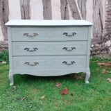 Commode style Louis xv 3 tiroirs vert Luxembourg