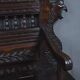 Banc coffre en chêne, style néo-gothique – début XXe