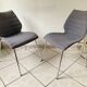 Pair of Kartell Mauï Soft grey chairs, designed by Vico Magistretti
