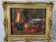 20th Century French Fruit and Pitcher Tabletop Still Life Oil Painting