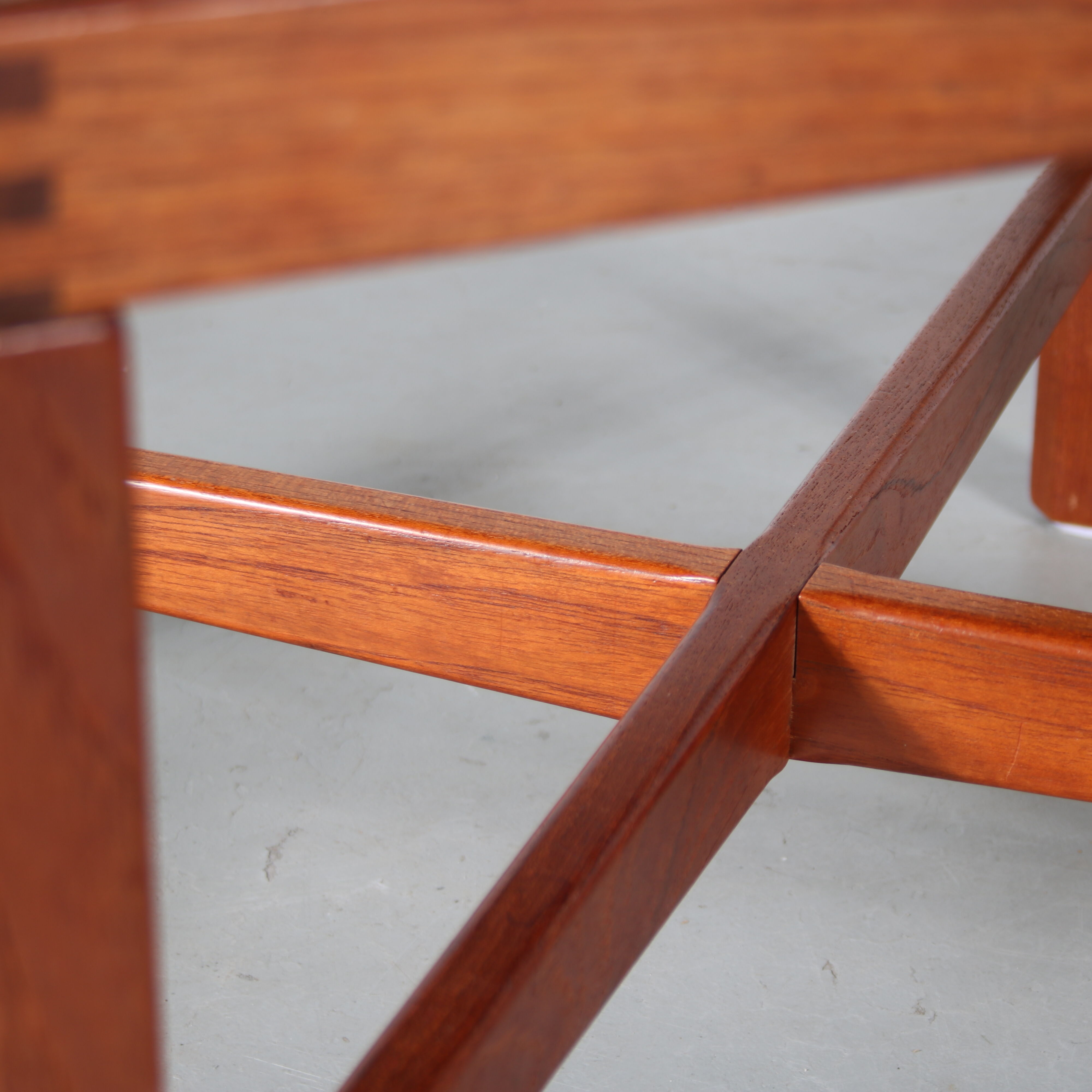 Tabouret en bois de teck des années 1960 de Norvège